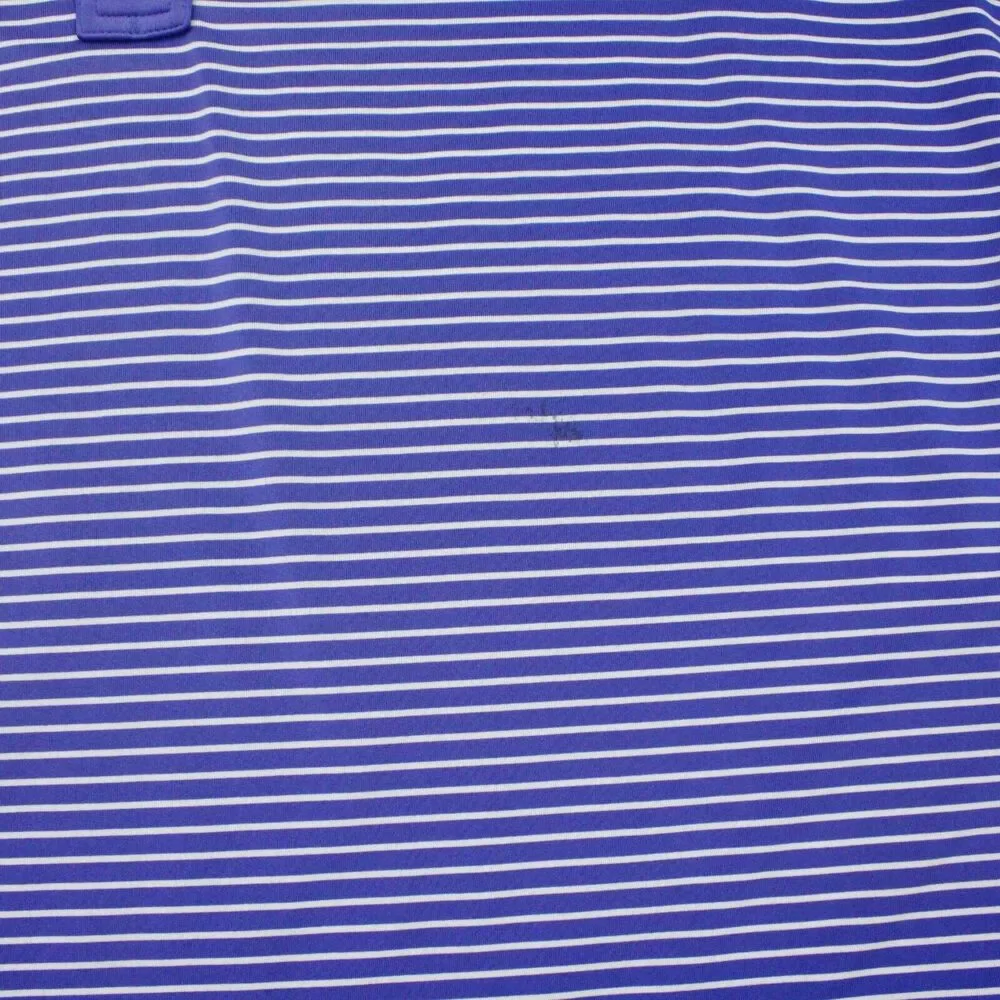 RLX Ralph Lauren Stripe Polo Shirt Mens XL Blue Golf